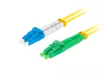 PATCHCORD ŚWIATŁOWODOWY SM LC/APC-LC/UPC DUPLEX 3.0MM LSZH G657A1 1M ŻÓŁTY LANBERG