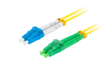 PATCHCORD ŚWIATŁOWODOWY SM LC/APC-LC/UPC DUPLEX 3.0MM LSZH G657A1 1M ŻÓŁTY LANBERG