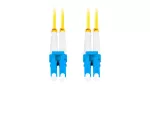 PATCHCORD ŚWIATŁOWODOWY SM LC/UPC-LC/UPC DUPLEX 3.0MM LSZH G657A1 1M ŻÓŁTY LANBERG