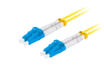 PATCHCORD ŚWIATŁOWODOWY SM LC/UPC-LC/UPC DUPLEX 3.0MM LSZH G657A1 3M ŻÓŁTY LANBERG