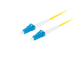 PATCHCORD ŚWIATŁOWODOWY SM LC/UPC-LC/UPC SIMPLEX 3.0MM LSZH G657A1 10M ŻÓŁTY LANBERG