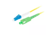 PATCHCORD ŚWIATŁOWODOWY SM LC/UPC-SC/APC SIMPLEX 3.0MM LSZH G657A1 1M ŻÓŁTY LANBERG
