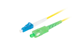 PATCHCORD ŚWIATŁOWODOWY SM LC/UPC-SC/APC SIMPLEX 3.0MM LSZH G657A1 2M ŻÓŁTY LANBERG