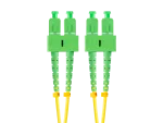 PATCHCORD ŚWIATŁOWODOWY SM SC/APC-SC/APC DUPLEX 3.0MM LSZH G657A1 10M ŻÓŁTY LANBERG