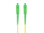 PATCHCORD ŚWIATŁOWODOWY SM SC/APC-SC/APC SIMPLEX 3.0MM LSZH G657A1 1M ŻÓŁTY LANBERG