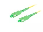 PATCHCORD ŚWIATŁOWODOWY SM SC/APC-SC/APC SIMPLEX 3.0MM LSZH G657A1 2M ZÓŁTY LANBERG