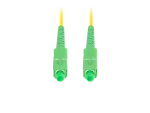 PATCHCORD ŚWIATŁOWODOWY SM SC/APC-SC/APC SIMPLEX 3.0MM LSZH G657A1 3M ZÓŁTY LANBERG