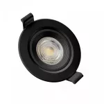 FIALE CORE FLAT GU10 OCZKO GU10 IP20 FI90X26MM CZARNY OKRĄGŁA RUCHOMA