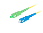 PATCHCORD ŚWIATŁOWODOWY SM SC/APC-SC/UPC SIMPLEX 3.0MM LSZH G657A1 3M ŻÓŁTY LANBERG