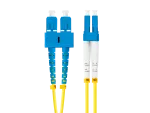 PATCHCORD ŚWIATŁOWODOWY SM SC/UPC-LC/UPC DUPLEX 3.0MM LSZH G657A1 1M ŻÓŁTY LANBERG