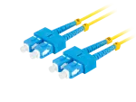 PATCHCORD ŚWIATŁOWODOWY SM SC/UPC-SC/UPC DUPLEX 3.0MM LSZH G657A1 10M ŻÓŁTY LANBERG