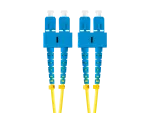 PATCHCORD ŚWIATŁOWODOWY SM SC/UPC-SC/UPC DUPLEX 3.0MM LSZH G657A1 2M ŻÓŁTY LANBERG