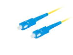 PATCHCORD ŚWIATŁOWODOWY SM SC/UPC-SC/UPC SIMPLEX 3.0MM LSZH G657A1 2M ŻÓŁTY LANBERG
