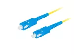 PATCHCORD ŚWIATŁOWODOWY SM SC/UPC-SC/UPC SIMPLEX 3.0MM LSZH G657A1 5M ŻÓŁTY LANBERG