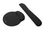 PODKŁADKA POD MYSZ I NADGARSTEK NATEC CHIPMUNK 2-W-1 ZESTAW ERGONOMICZNY CZARNY