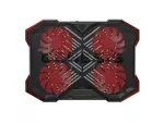 PODSTAWKA CHŁODZĄCA POD LAPTOPA GENESIS OXID 260 15.6-17.3" Z 4 WENTYLATORAMI, PODŚWIETLENIE, 2 USB