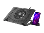 PODSTAWKA CHŁODZĄCA POD LAPTOPA GENESIS OXID 450 RGB 15.6" Z WENTYLATOREM, PODŚWIETLENIE, 2 USB