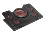 PODSTAWKA CHŁODZĄCA POD LAPTOPA GENESIS OXID 550 15.6-17.3" Z 5 WENTYLATORAMI, PODŚWIETLENIE, 1 USB