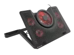 PODSTAWKA CHŁODZĄCA POD LAPTOPA GENESIS OXID 550 15.6-17.3" Z 5 WENTYLATORAMI, PODŚWIETLENIE, 1 USB