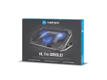 PODSTAWKA CHŁODZĄCA POD LAPTOPA NATEC ORIOLE 15.6-17.3" Z 3 WENTYLATORAMI, PODŚWIETLENIE, 2 USB