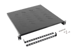 PÓŁKA DO SZAF 19" 800MM CZARNA LANBERG (1U/483X500MM UDŹWIG DO 25KG, MONTAŻ 4 PUNKTOWY)