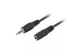 PRZEDŁUŻACZ AUDIO MINIJACK 3.5MM M/F 1.5M CZARNY NATEC EXTREME MEDIA (BLISTER)