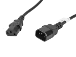 PRZEDŁUŻACZ KABLA ZASILAJĄCEGO IEC 320 C13->C14 5M VDE CZARNY LANBERG