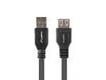 PRZEDŁUŻACZ USB-A M/F 2.0 1.8M CZARNY BOX LANBERG