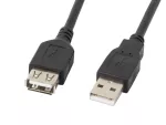 PRZEDŁUŻACZ USB-A M/F 2.0 1.8M CZARNY LANBERG