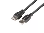 PRZEDŁUŻACZ USB-A M/F 2.0 1M CZARNY BOX LANBERG