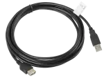 PRZEDŁUŻACZ USB-A M/F 2.0 3M CZARNY LANBERG