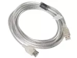 PRZEDŁUŻACZ USB-A M/F 2.0 5M PRZEZROCZYSTY FERRYT LANBERG