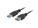 PRZEDŁUŻACZ USB-A M/F 3.0 1.8M CZARNY NATEC EXTREME MEDIA (BLISTER)
