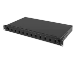 PRZEŁĄCZNICA ŚWIATŁOWODOWA LANBERG 12XSC SIMPLEX / 12XLC DUPLEX RACK 19" 1U CZARNA + AKCESORIA