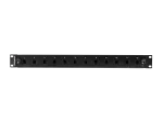 PRZEŁĄCZNICA ŚWIATŁOWODOWA LANBERG 12XSC SIMPLEX / 12XLC DUPLEX RACK 19" 1U CZARNA + AKCESORIA