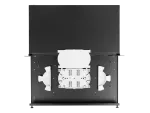 PRZEŁĄCZNICA ŚWIATŁOWODOWA LANBERG 12XSC SIMPLEX / 12XLC DUPLEX RACK 19" 1U CZARNA + AKCESORIA
