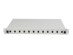 PRZEŁĄCZNICA ŚWIATŁOWODOWA LANBERG 12XSC SIMPLEX / 12XLC DUPLEX RACK 19" 1U SZARA + AKCESORIA