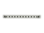 PRZEŁĄCZNICA ŚWIATŁOWODOWA LANBERG 12XSC SIMPLEX / 12XLC DUPLEX RACK 19" 1U SZARA + AKCESORIA