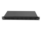 PRZEŁĄCZNICA ŚWIATŁOWODOWA LANBERG 24XSC DUPLEX / 24XLC QUAD RACK 19" 1U CZARNA + AKCESORIA