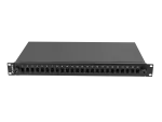 PRZEŁĄCZNICA ŚWIATŁOWODOWA LANBERG 24XSC SIMPLEX / 24XLC DUPLEX RACK 19" 1U CZARNA + AKCESORIA
