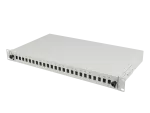 PRZEŁĄCZNICA ŚWIATŁOWODOWA LANBERG 24XSC SIMPLEX / 24XLC DUPLEX RACK 19" 1U SZARA + AKCESORIA
