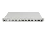 PRZEŁĄCZNICA ŚWIATŁOWODOWA LANBERG 24XSC SIMPLEX / 24XLC DUPLEX RACK 19" 1U SZARA + AKCESORIA