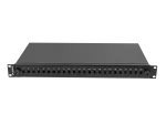 PRZEŁĄCZNICA ŚWIATŁOWODOWA LANBERG 24XST / 24XFC D-HOLE RACK 19" 1U CZARNA + AKCESORIA