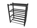 REGAŁ NA BATERIE DO UPS 830X454 2 RZĘDY 4 POZIOMY (8 PÓŁEK) CZARNY LANBERG (FLAT PACK)