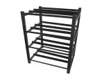 REGAŁ NA BATERIE DO UPS 830X650 3 RZĘDY 4 POZIOMY (12 PÓŁEK) CZARNY LANBERG (FLAT PACK)