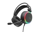 SŁUCHAWKI NAUSZNE GENESIS NEON 613 G2 RGB Z MIKROFONEM PODŚWIETLENIE CZARNE
