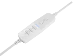 SŁUCHAWKI NAUSZNE GENESIS NEON 764 RGB Z MIKROFONEM PODŚWIETLENIE BIAŁE USB