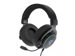 SŁUCHAWKI NAUSZNE GENESIS NEON 764 RGB Z MIKROFONEM PODŚWIETLENIE CZARNE USB