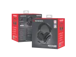 SŁUCHAWKI NAUSZNE GENESIS NEON 764 RGB Z MIKROFONEM PODŚWIETLENIE CZARNE USB