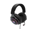 SŁUCHAWKI NAUSZNE GENESIS NEON 764 RGB Z MIKROFONEM PODŚWIETLENIE CZARNE USB